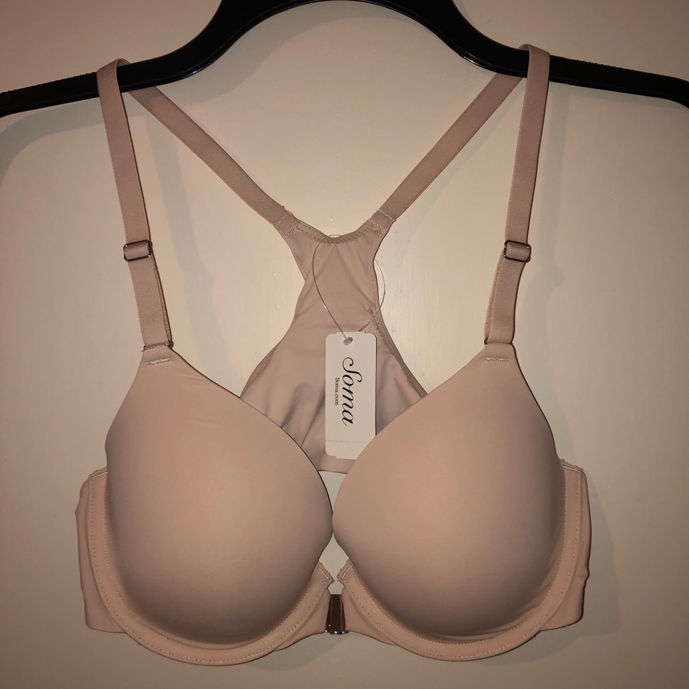 Light Nude Memorable 34B Front Clip Soma Bra